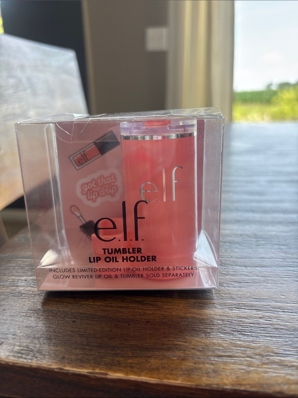 ELF Coral Tumbler Lip Oil Holder